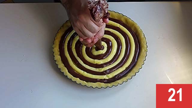 Crostata crema e cioccolato